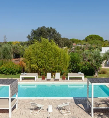 Luxury Mediterranean Games 2026 villa with infinity pool in Salento.